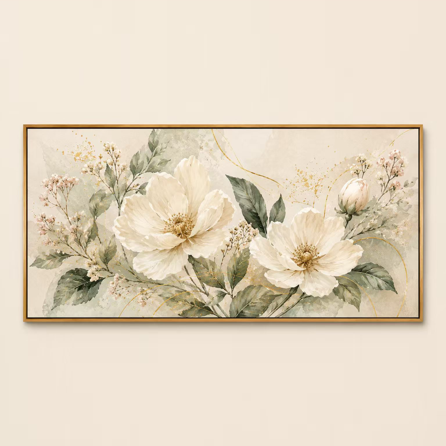 Pine Wood Framed Wall Art
